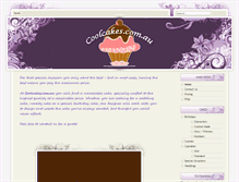 Tablet Screenshot of coolcakes.com.au